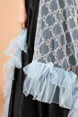 Blue Ruffle DupattaDSC07196