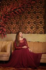 Windsor Wine Anarkali gown1