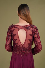 Windsor Wine Anarkali gownDSC00939