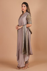 Sand Beige Cowl Kurta SetIMG_9481
