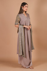 Sand Beige Cowl Kurta SetIMG_9482