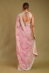 Pink and Gold Embroidered SareeDSC07302
