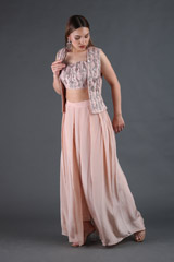Peach Embroidered Top Bottom SetIMG_3889