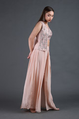 Peach Embroidered Top Bottom SetIMG_3893