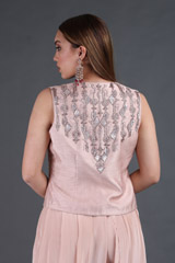 Peach Embroidered Top Bottom SetIMG_3896