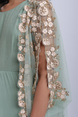 Mint green embellished gown with jacketIMG_6920