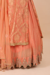 Orange Chanderi Anarkali SetIMG_6921