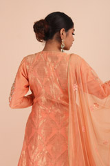 Orange Chanderi Anarkali SetIMG_6930
