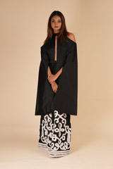 Black Kimono Style GownDSC09668