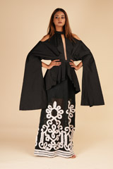 Black Kimono Style Gown