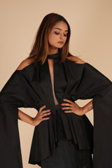 Black Kimono Style GownDSC09675