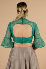 Light green embroidered BlouseDSC07108