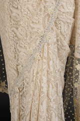 Ivory Embroidered SareeDSC06057