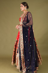Banarasi Lehenga Set With Mirror WorkDSC05148
