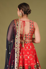 Banarasi Lehenga Set With Mirror WorkDSC05151