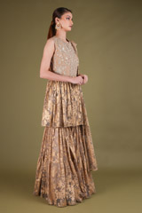 Gold Foil Print Sharara SetDSC03514