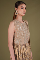 Gold Foil Print Sharara SetDSC03516