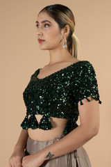 Green Sequin BlouseDSC07033
