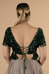 Green Sequin BlouseDSC07037