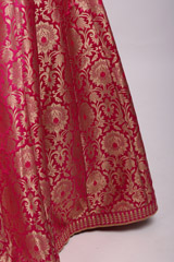 Dark Pink Banarasi LehengaIMG_8935