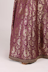 Dark Purple Banarasi LehengaIMG_4547