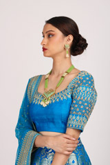 Blue Banarasi LehengaIMG_3344-2