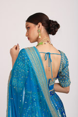 Blue Banarasi LehengaIMG_3365-2