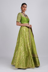Green Banarasi LehengaIMG_3159