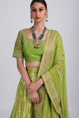 Green Banarasi LehengaIMG_3168