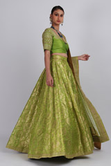 Green Banarasi LehengaIMG_3176