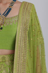 Green Banarasi LehengaIMG_3180