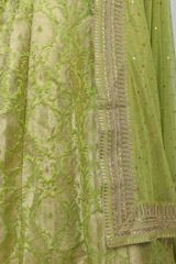 Green Banarasi LehengaIMG_3187