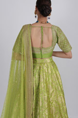 Green Banarasi LehengaIMG_3193
