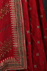 Reddish Pink Raw Silk LehengaIMG_1688