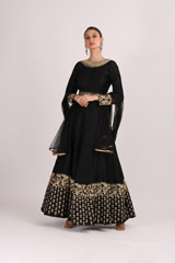 Black Embroidered GownIMG_4485