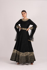 Black Embroidered GownIMG_4489