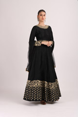 Black Embroidered GownIMG_4490