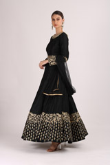 Black Embroidered GownIMG_4496