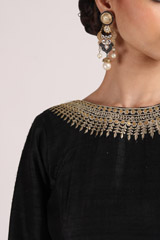 Black Embroidered GownIMG_4505