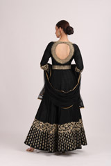 Black Embroidered GownIMG_4515