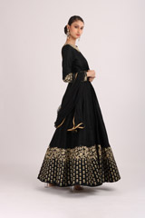 Black Embroidered GownIMG_4517