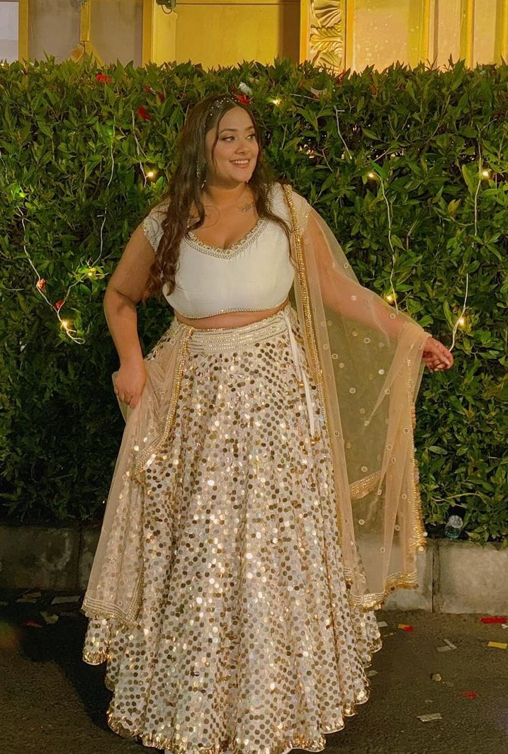 Peach Raw Silk Chandheri Lehenga