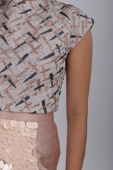 Pink Embellished Top With SkirtIMG_2667