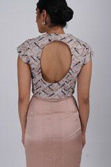 Pink Embellished Top With SkirtIMG_2678