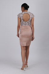 Pink Embellished Top With SkirtIMG_2682