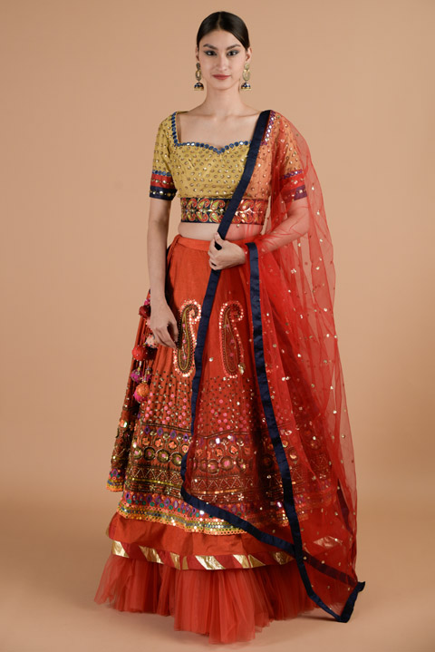 Red Lehenga Set
