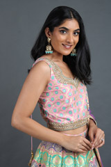 Peach Banarasi Lehenga SetIMG_1661