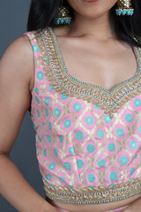 Peach Banarasi Lehenga SetIMG_1669