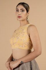 Champagne Halter Neck BlouseDSC07118