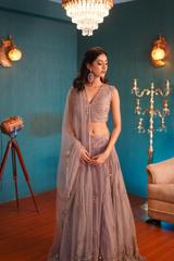Ash Grey Lehenga